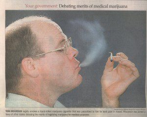 Tom Mountain legally smokes