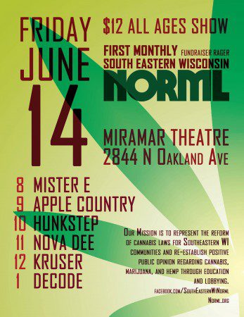 Southeastern Wisconsin NORML June Fundraiser
