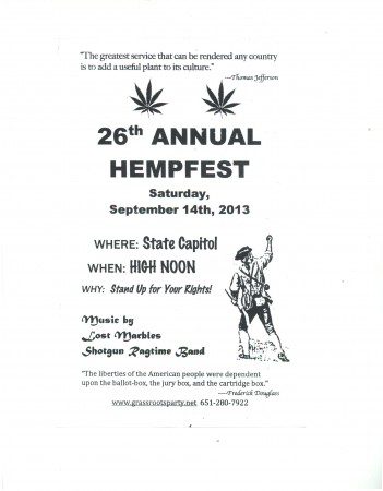 Hemp Fest 26th Annual Minnesota State Capitol