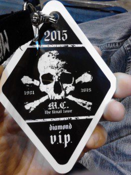 VIP Pass Motley Crue All Bad Things Must Come To An End Final Tour 2015 Milwaukee