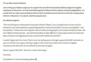 LRB 2457 Sample Support Letter