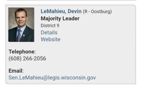 Devin LeMahieu (R) Senate Majority Leader