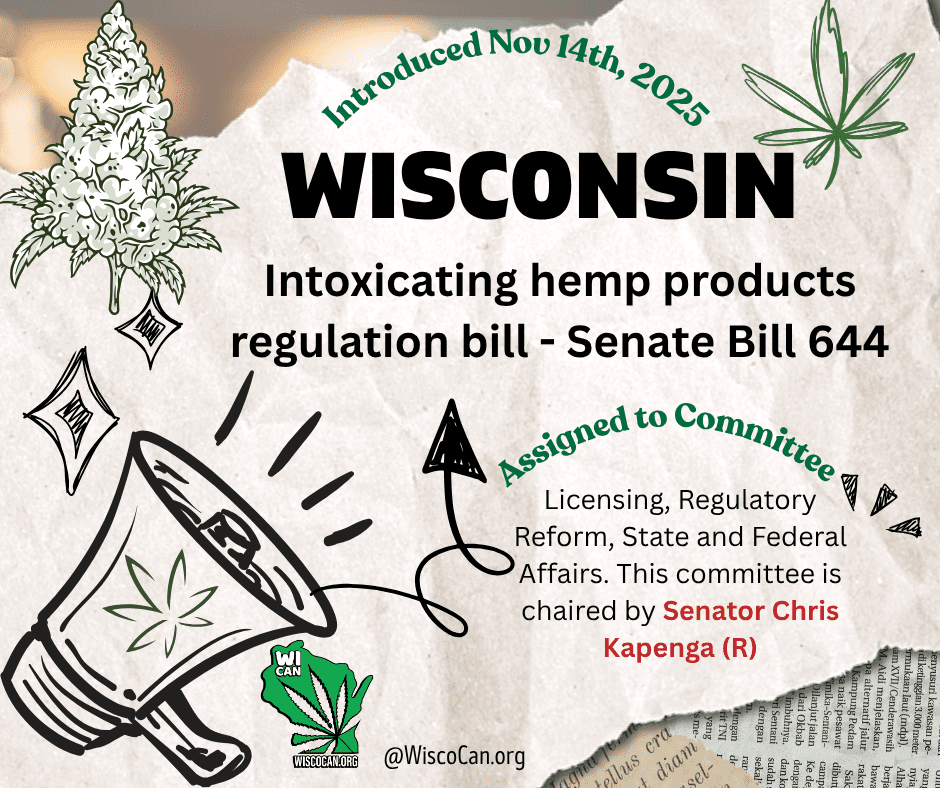 senate bill 644 wi intoxicating hemp product regulatoin bill for 2025 26