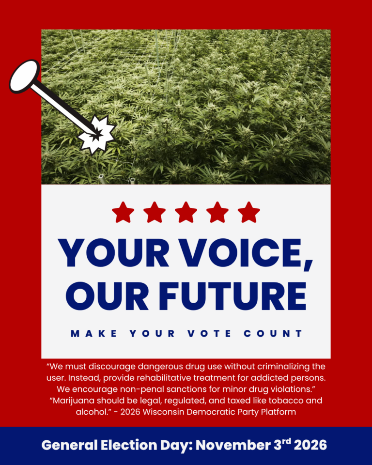 2026 Wisconsin Democratic Platform includes legalizing marijuana